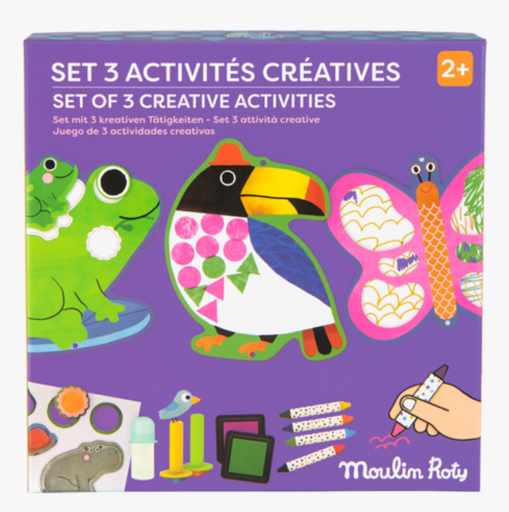 Set de 3 activités créatives - Les toupitis