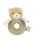 Doudou hochet- ours - vert