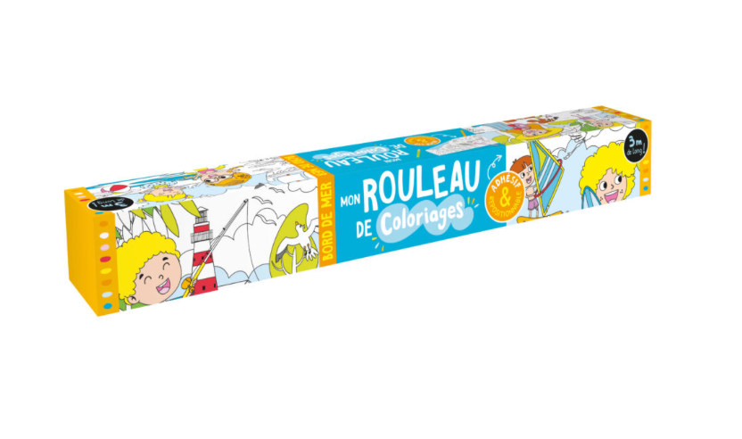 Mon rouleau de coloriages adhésif - Bord de mer