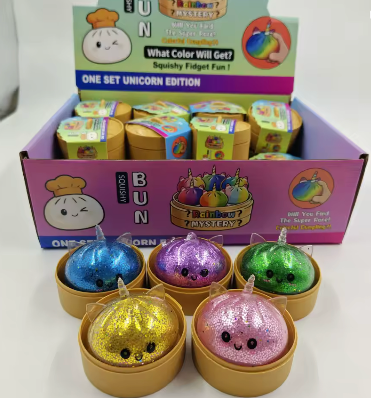 Anti stress - Petit Ravioli licorne paillette