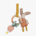Hochet anneau bois - Trois petits lapins