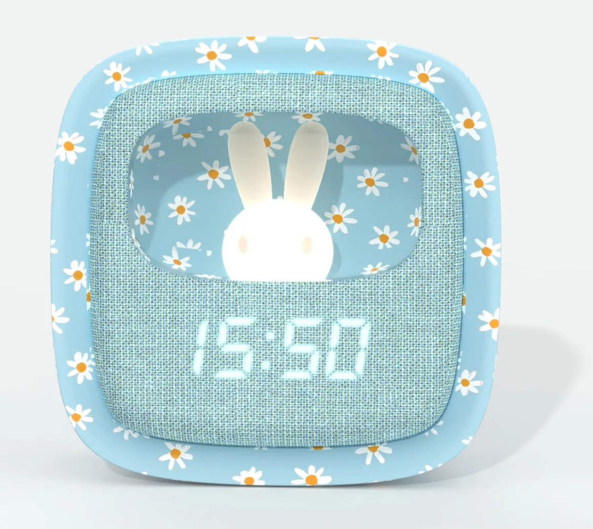 Réveil-Billy Clock-Blue Flower