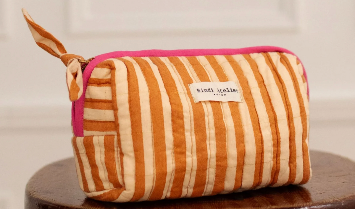 Trousse à maquillage - Stripes Cream