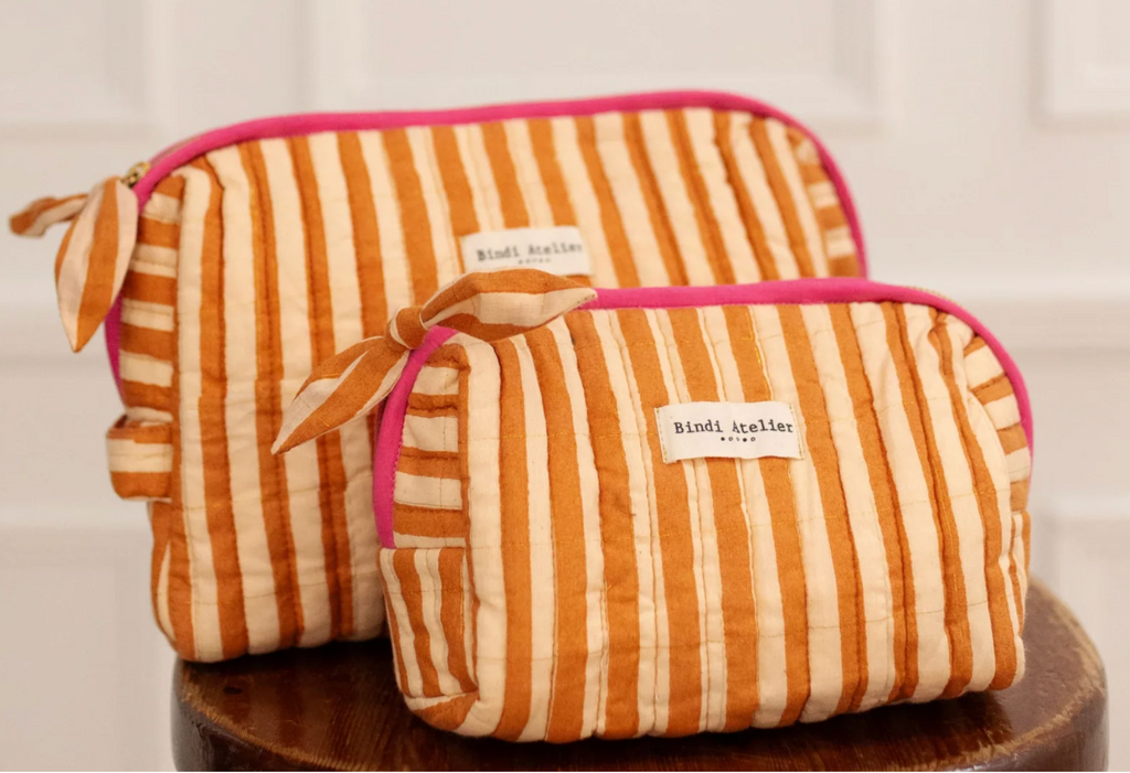 Trousse à maquillage - Stripes Cream