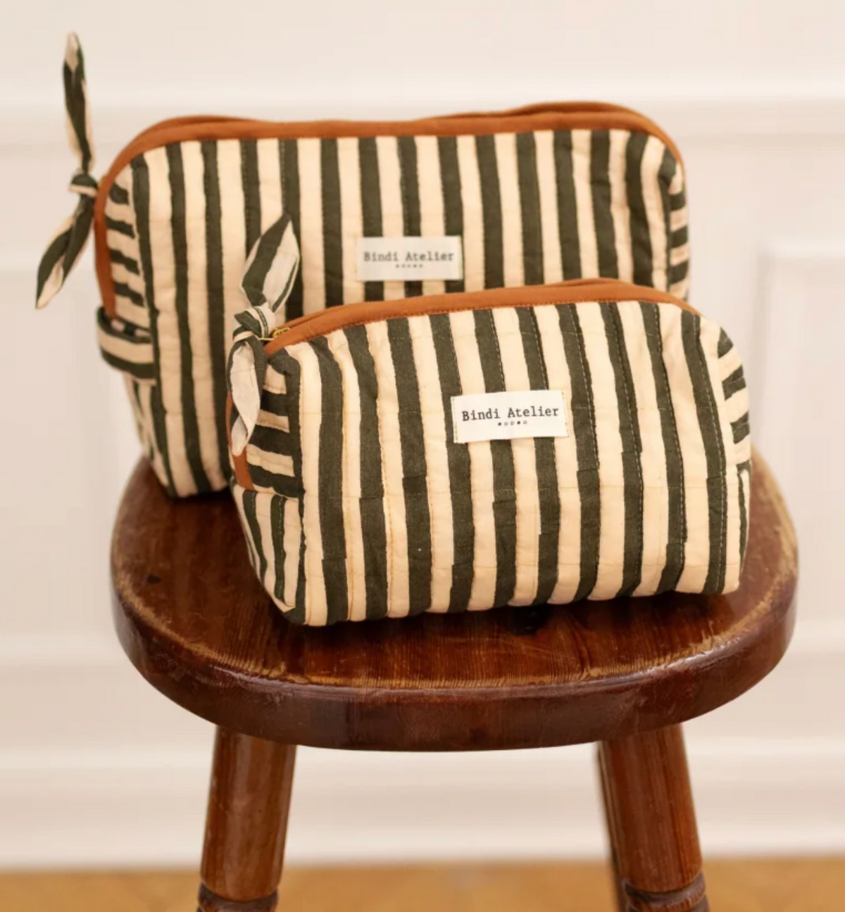 Trousse de toilette - Stripes leaf