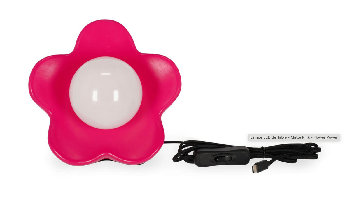 Lampe Flower - Rose