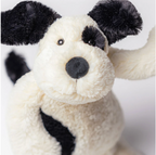 Bashful Black & Cream - Rufferty Puppy Original