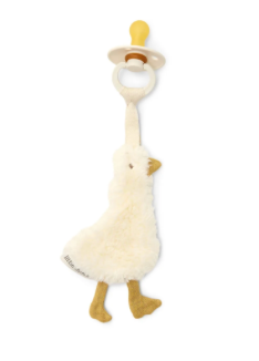 Attache-tétine doudou - Oie Blanche