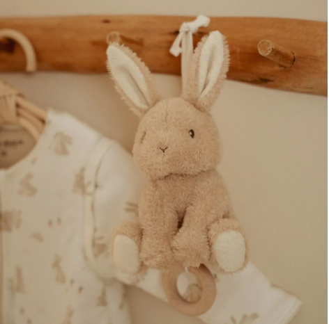 Boîte à musique - Lapin Beige
