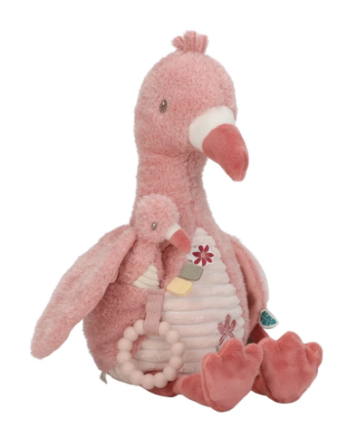 Peluche d'activité Flamant Rose - Safari Friends