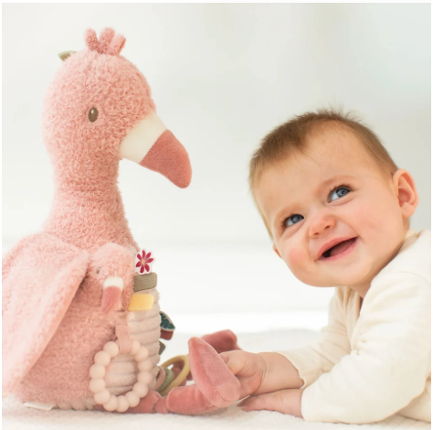 Peluche d'activité Flamant Rose - Safari Friends