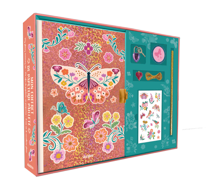 Mon coffret de papeterie pailleté