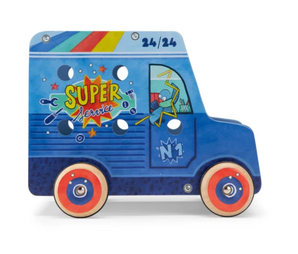 Camionnette d'activités bricoleur - Puce et Pilou
