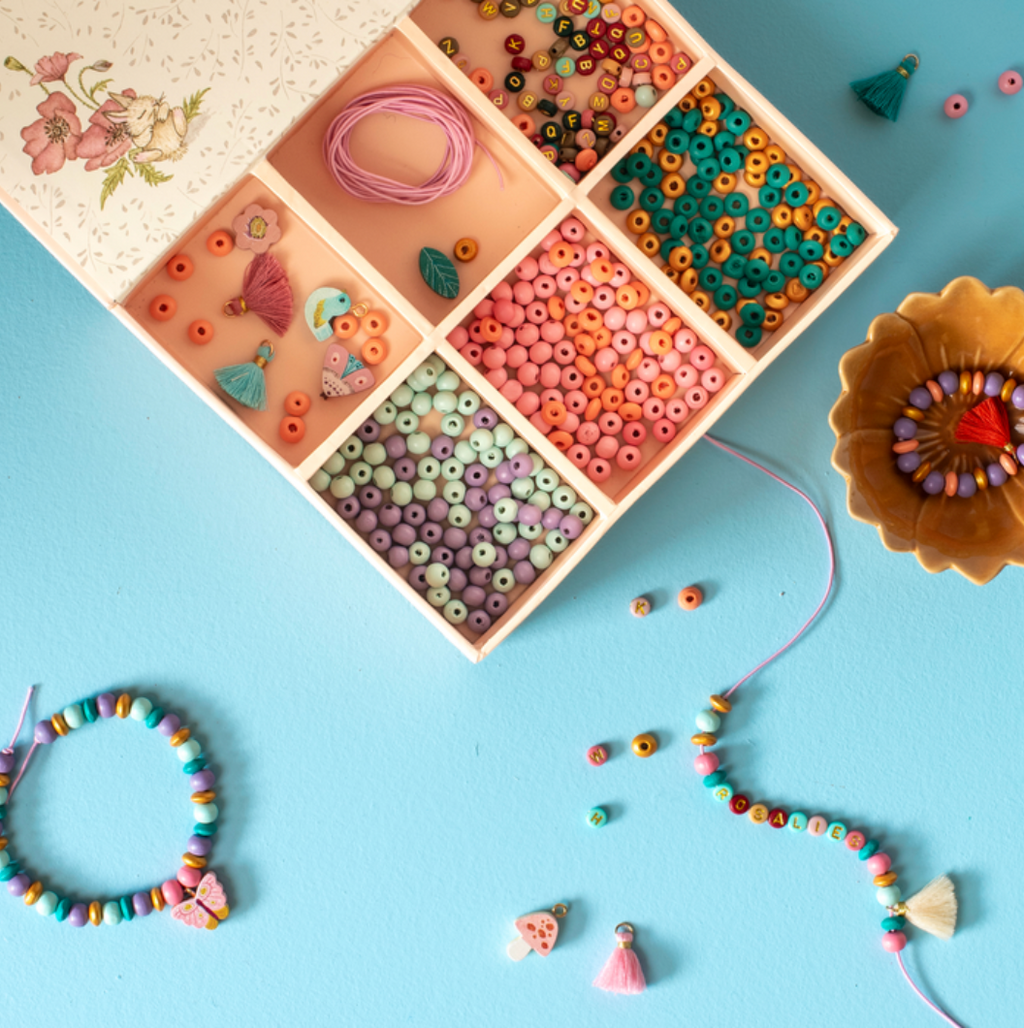 Coffret de perles en bois - Les Rosalies