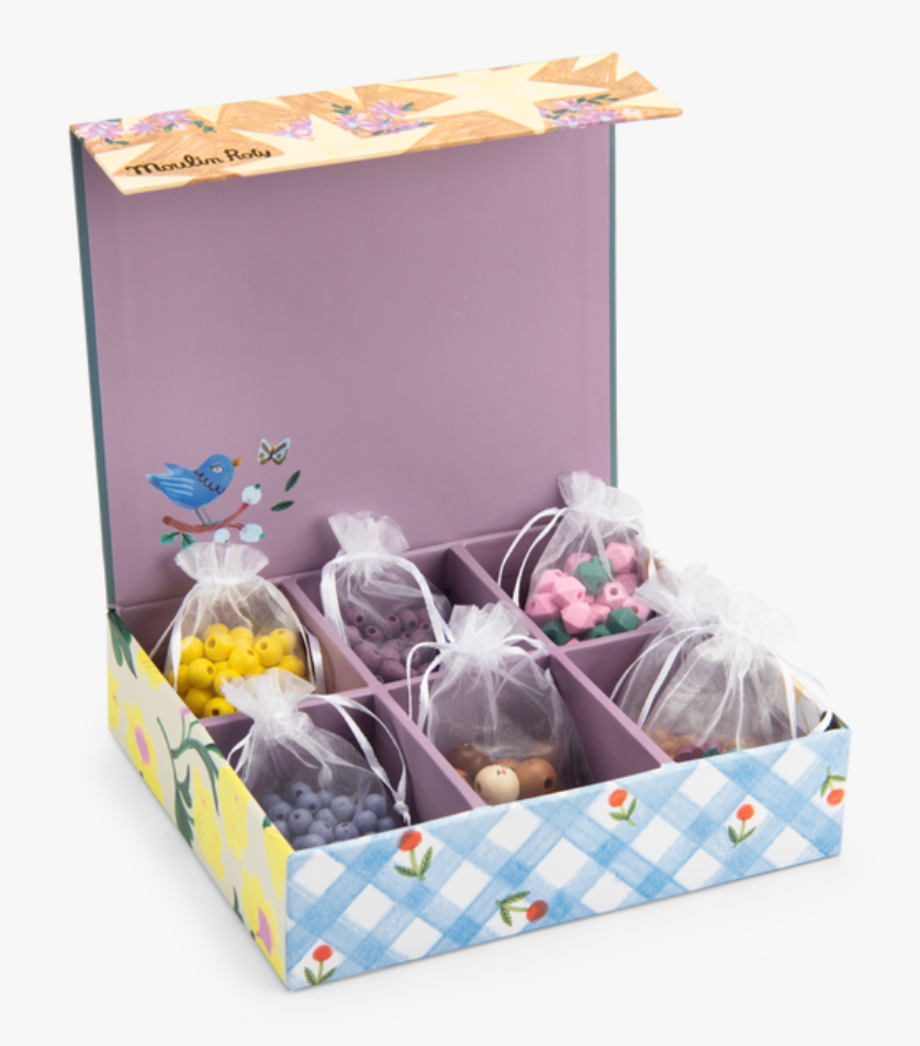 Coffret de perles en bois - Les Minouchkas