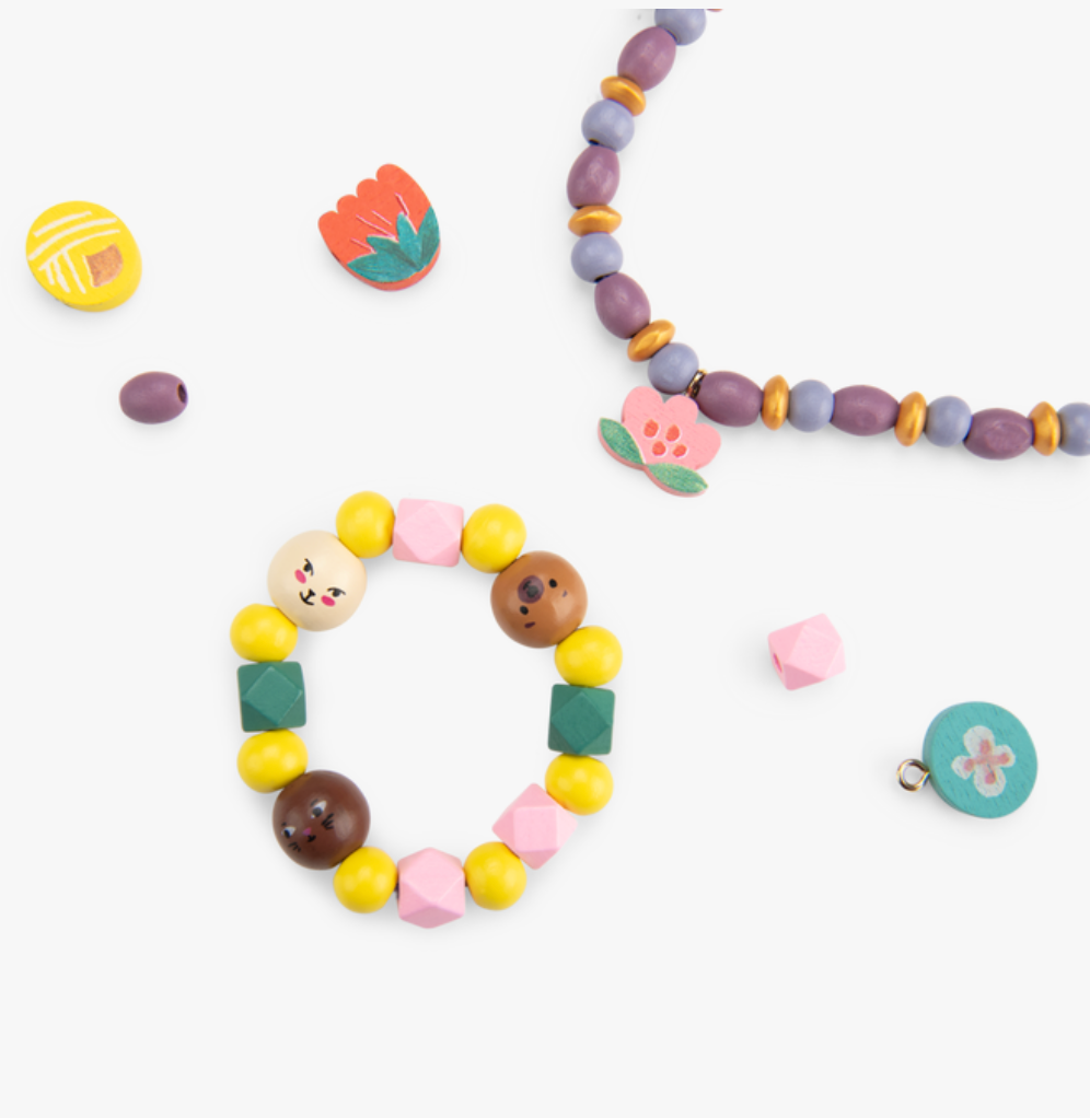 Coffret de perles en bois - Les Minouchkas