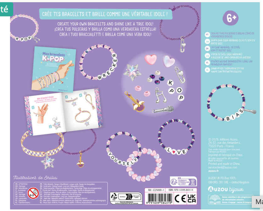 Ma boite à bijoux - Mes bracelets K-pop