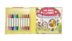 Jolis colos cosy + 10 feutres double pointe - Les amis de la foret