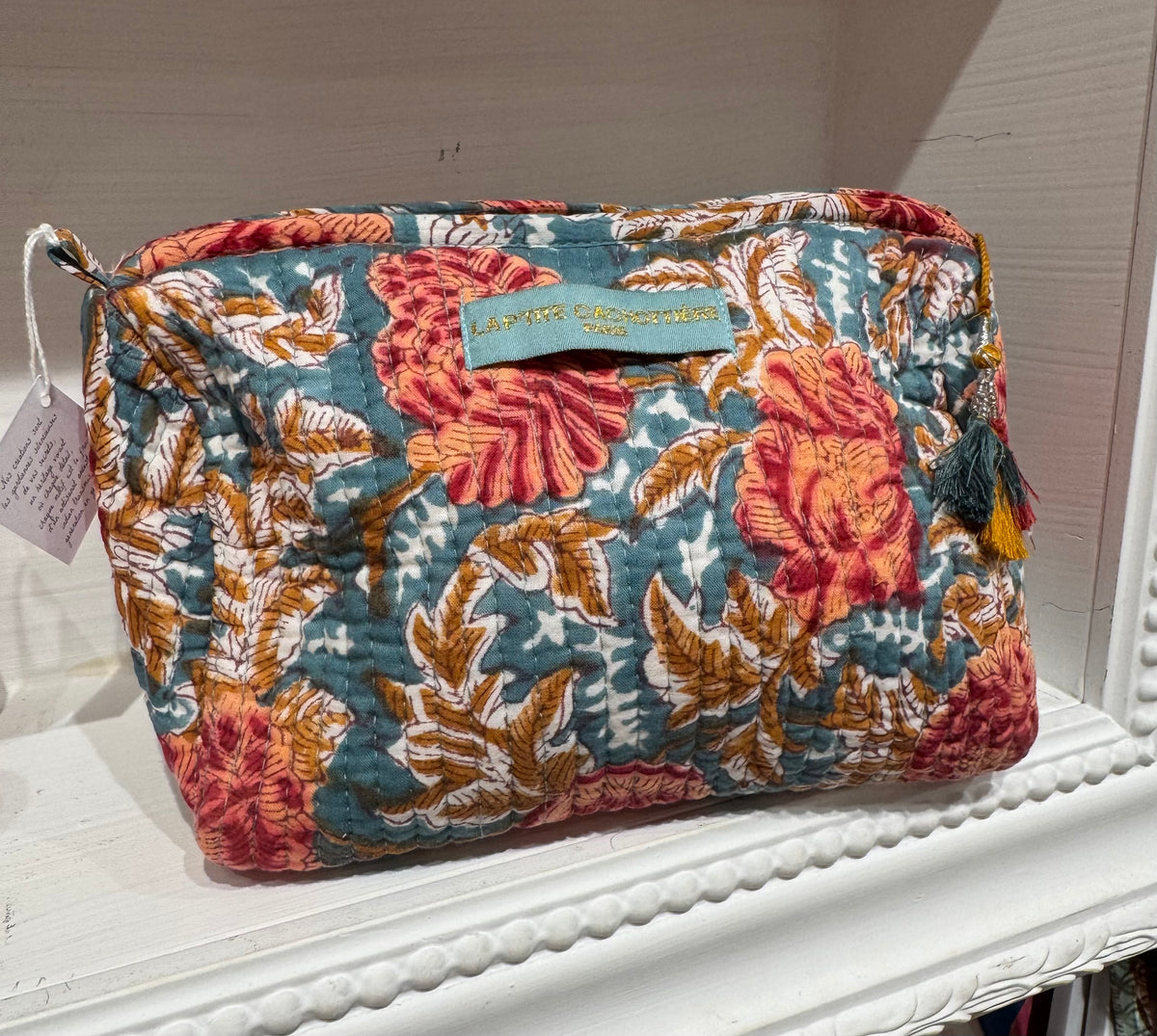 Pochette - Moyenne - Print India Bleue