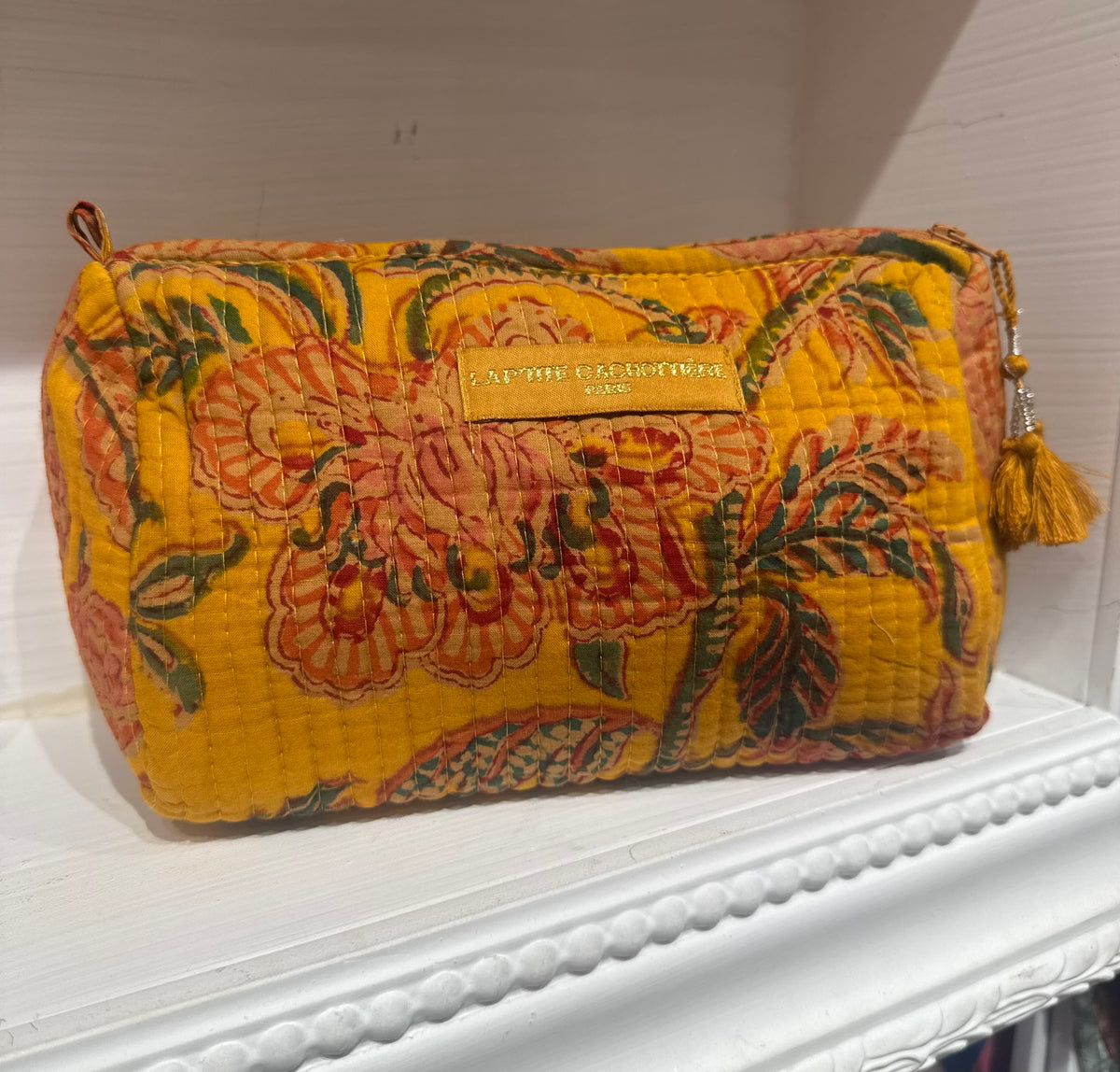 Pochette - Moyenne - Print India Jaune