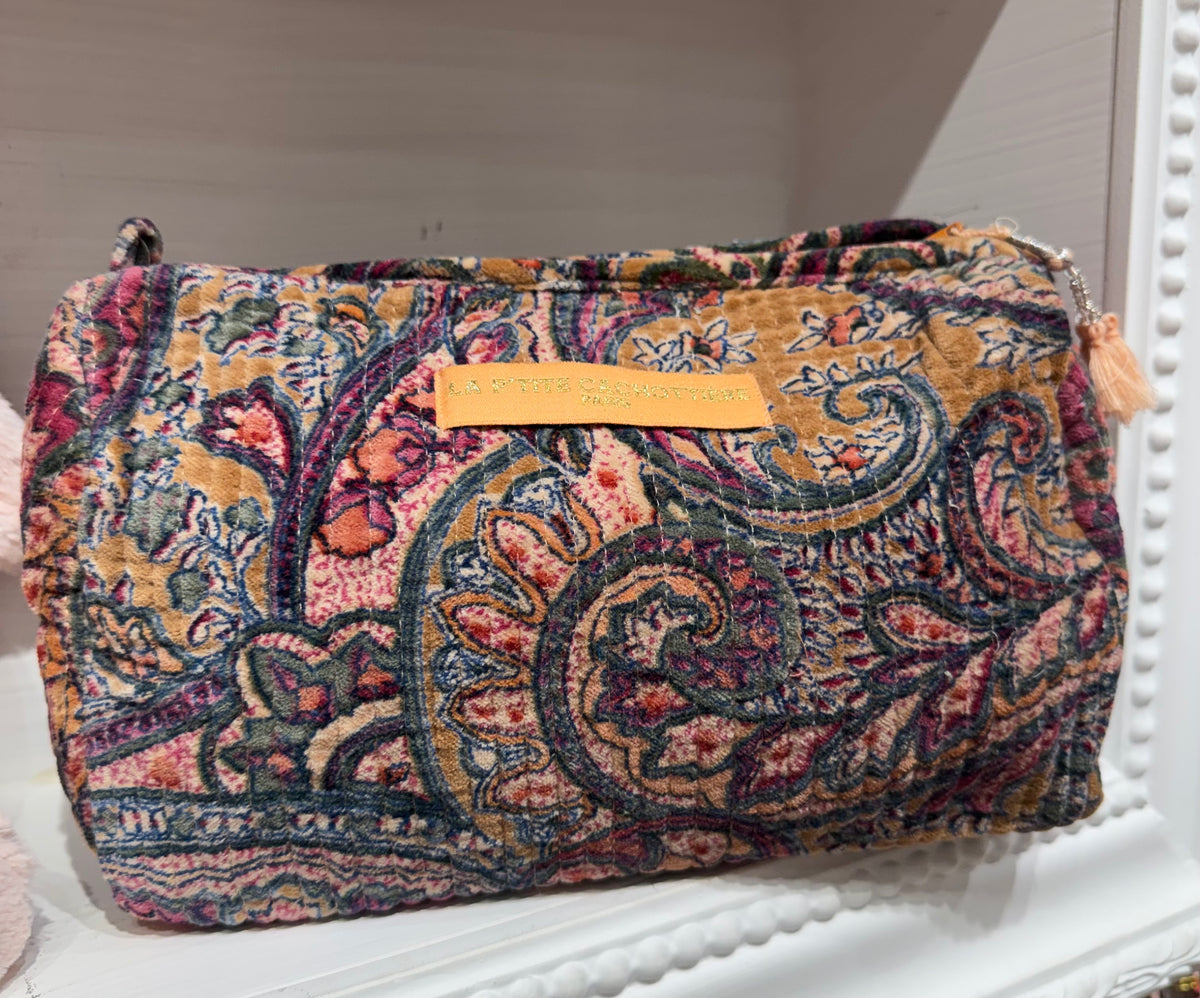 Pochette - Grande - Velours India - Beige